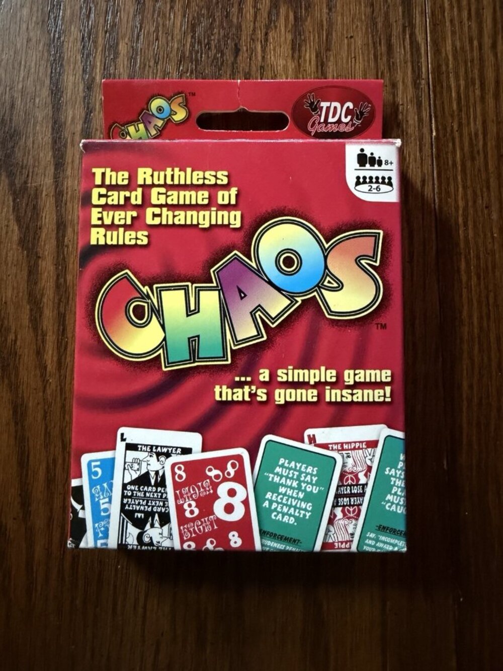 TDC Games The‎ Chaos Card Game of Everchanging Rules Complete VG